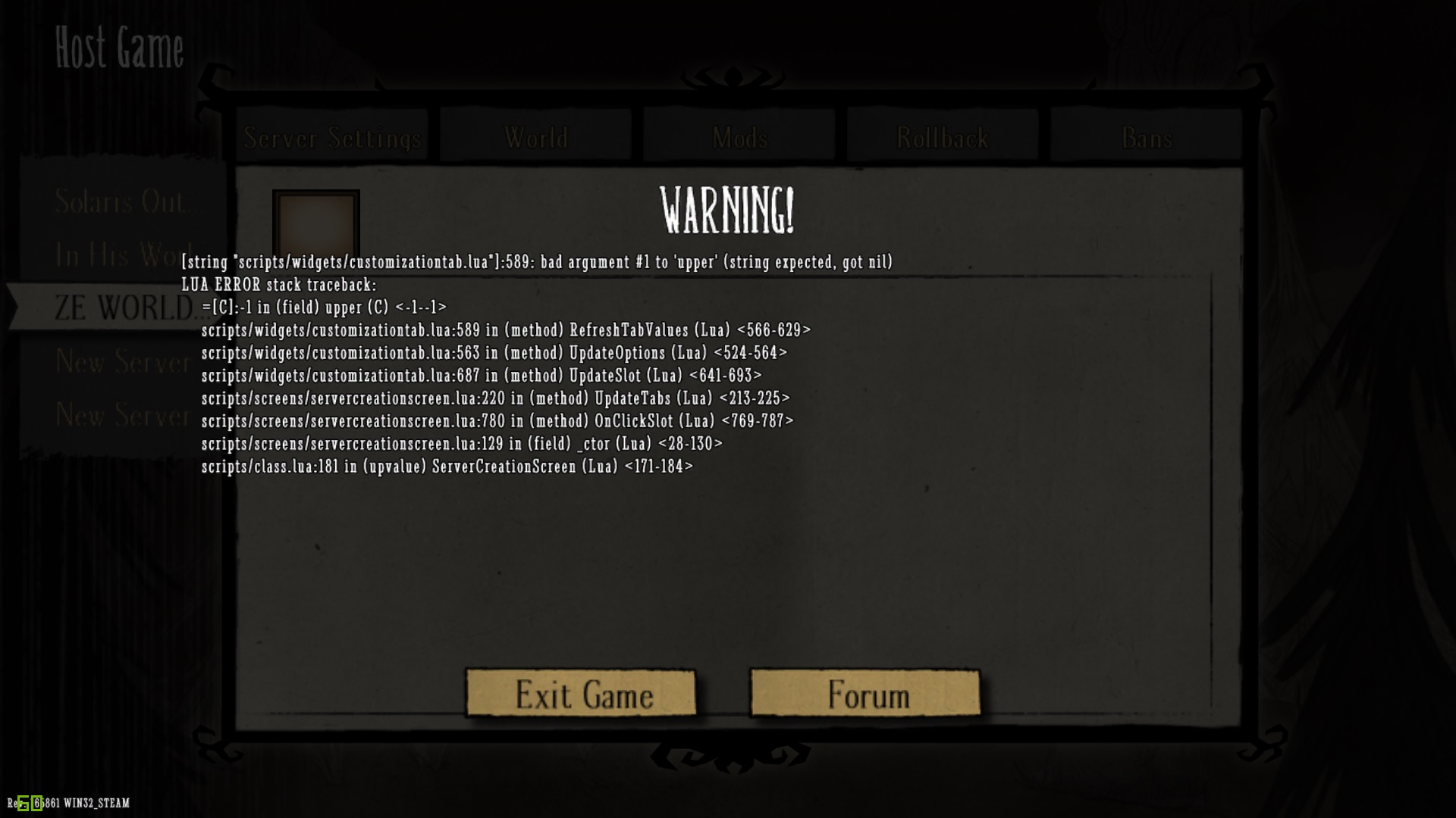 DST Caves not working [Don't Starve Together] General Discussion