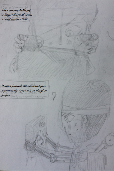 Wilson Looking at Journal.png