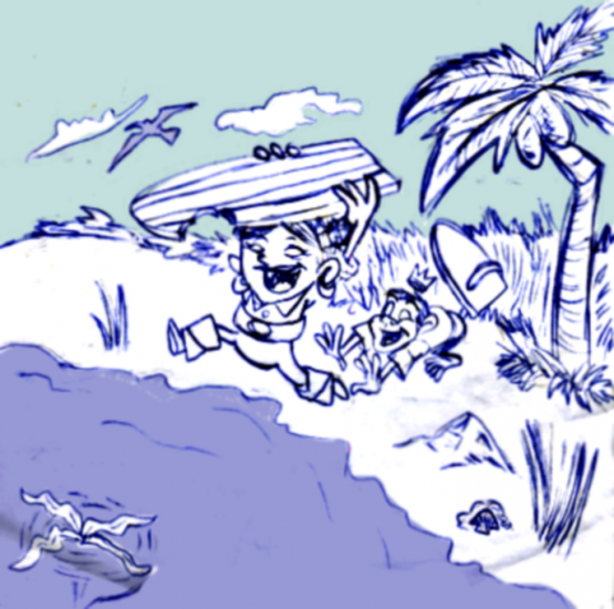 walani and wilber ready to wave ride.png