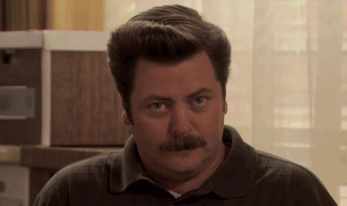 Ron Swanson smile gif.gif