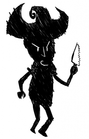 Wilson 006 Pelontrix with a knife.png