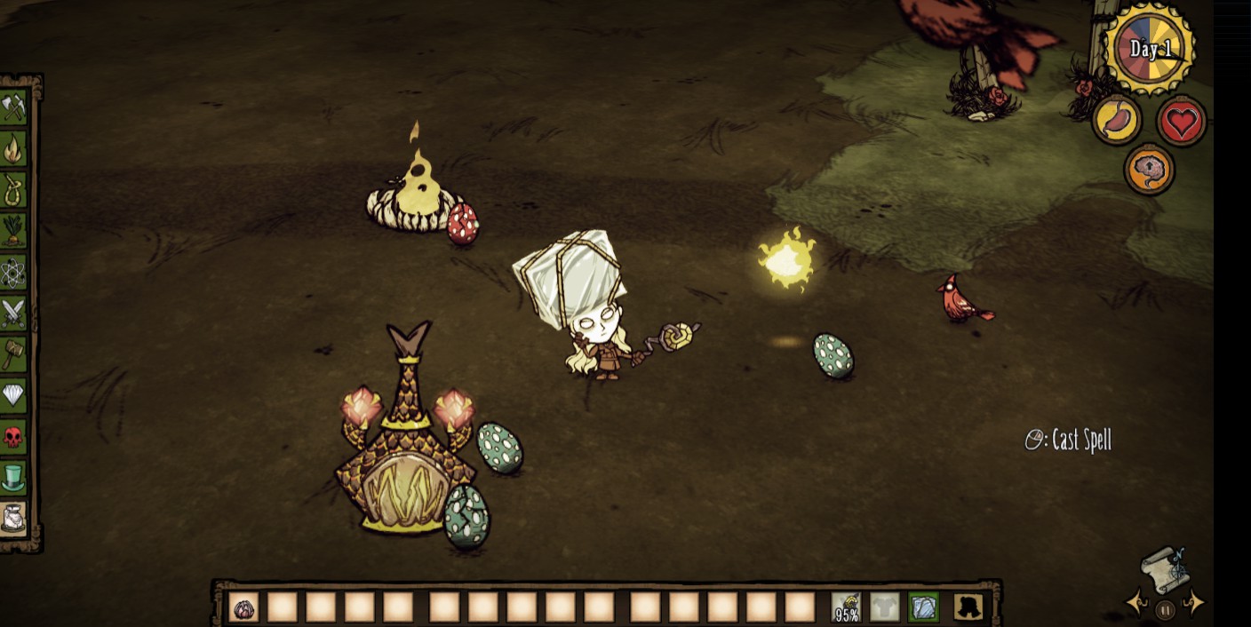 Make dwarf stars and scaled furnaces incubate smallbird eggs. [Don't