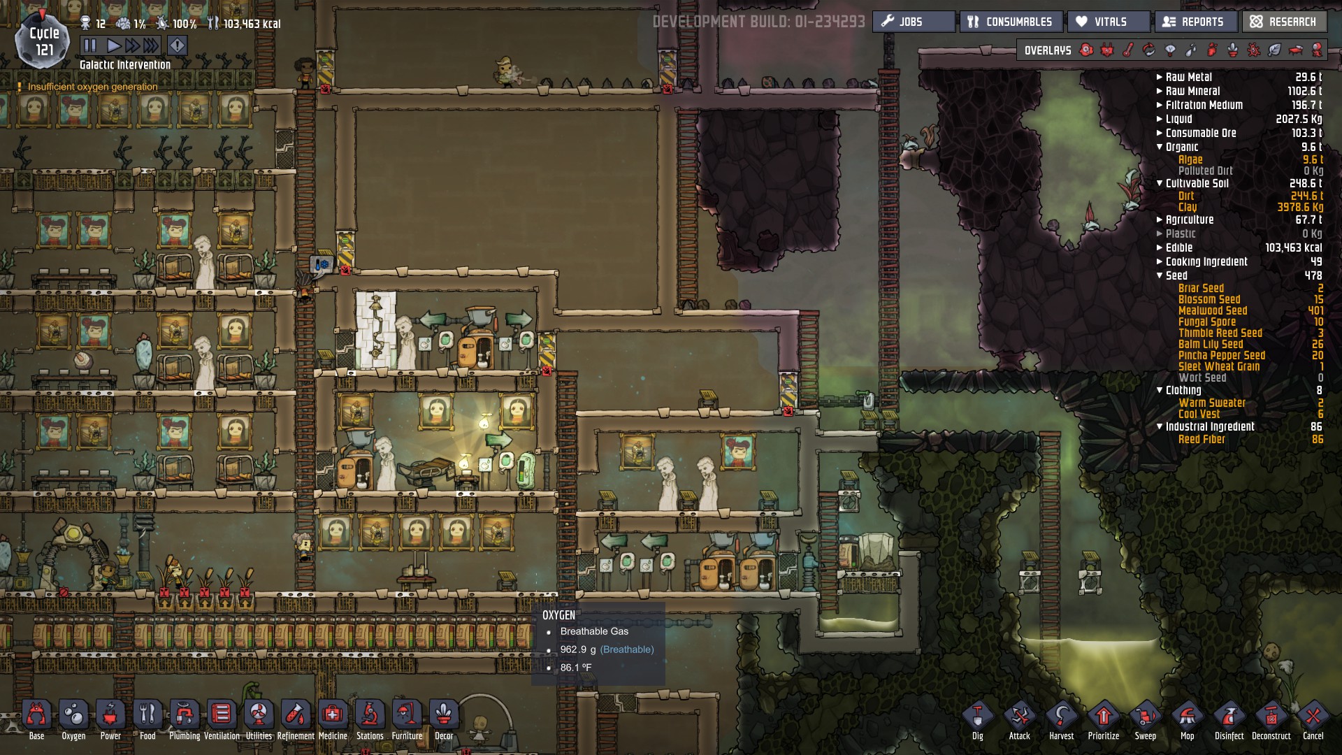 Thimble Reed Harvest no seed drop. Oxygen Not Included Klei Entertainment Forums