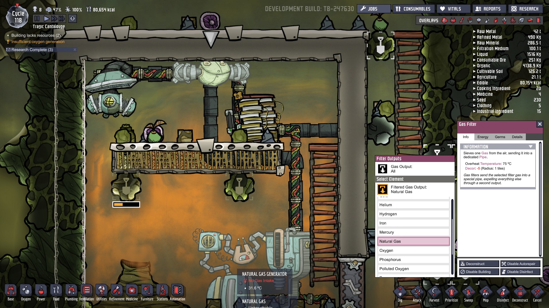 gas pipe blocked [Oxygen Not Included] General Discussion Klei