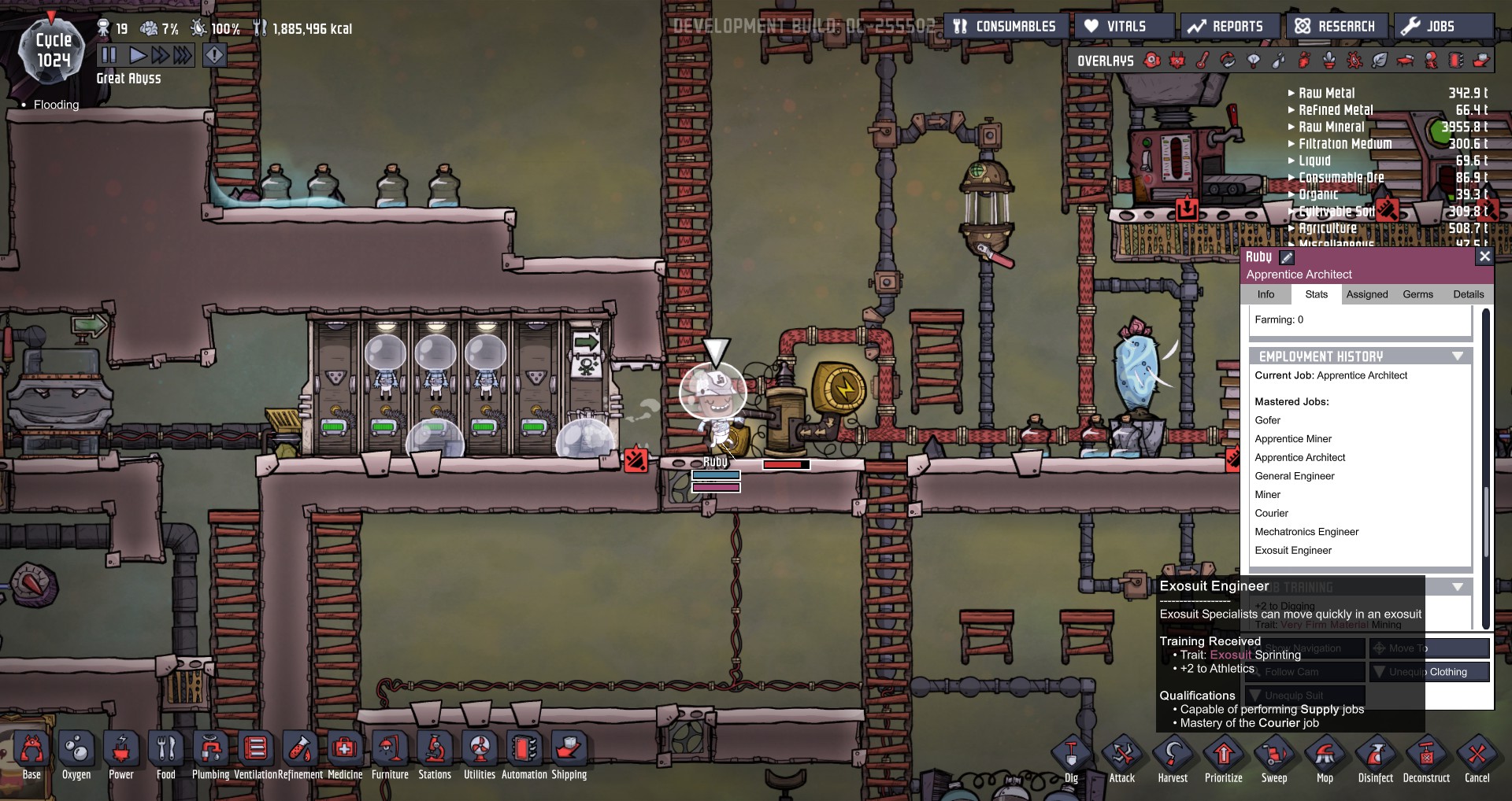 Exosuit Springing trait not working after mastering Oxygen Not