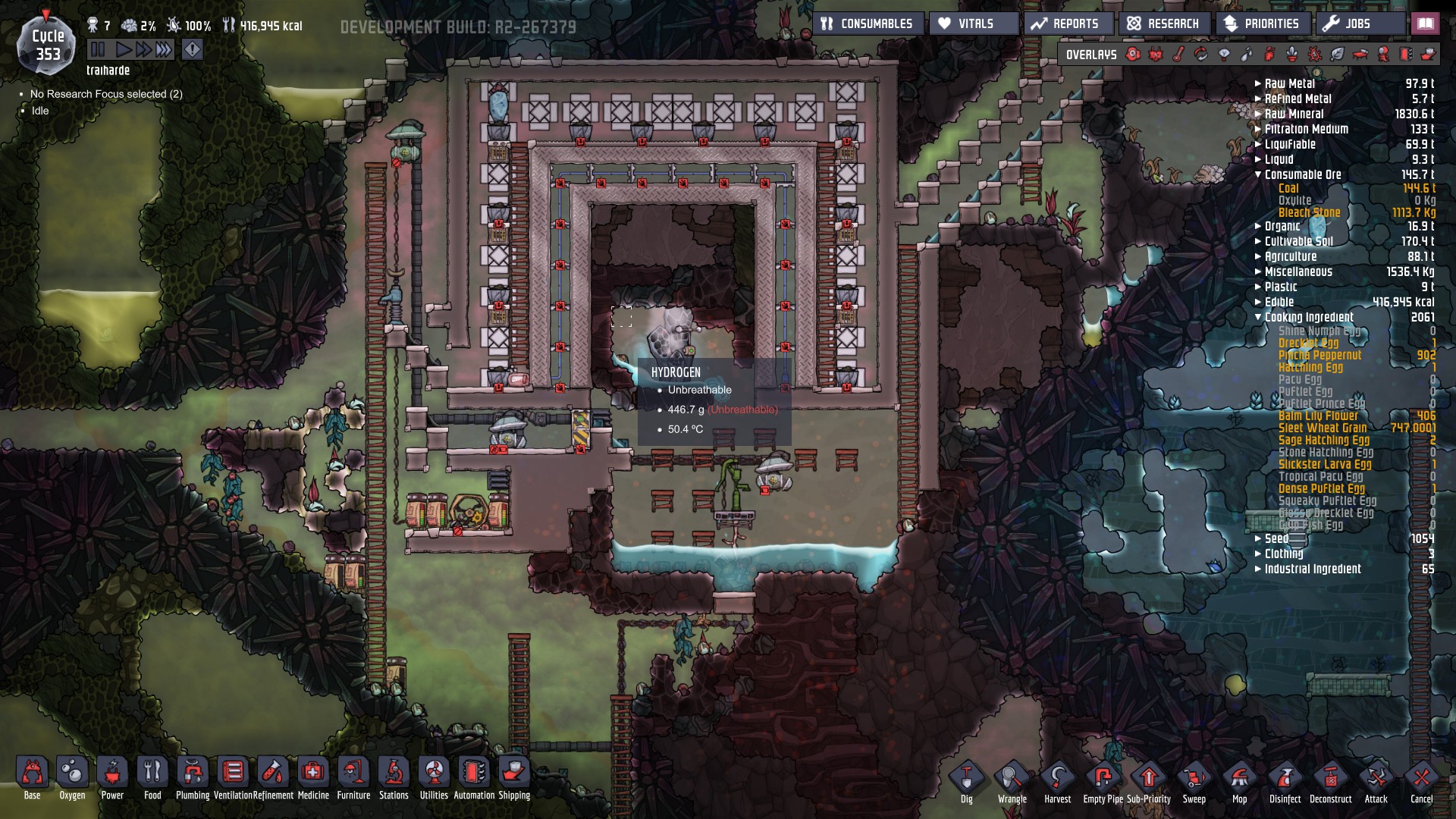 Cool Steam Vent emitts Steam and Natural Gas Oxygen Not Included