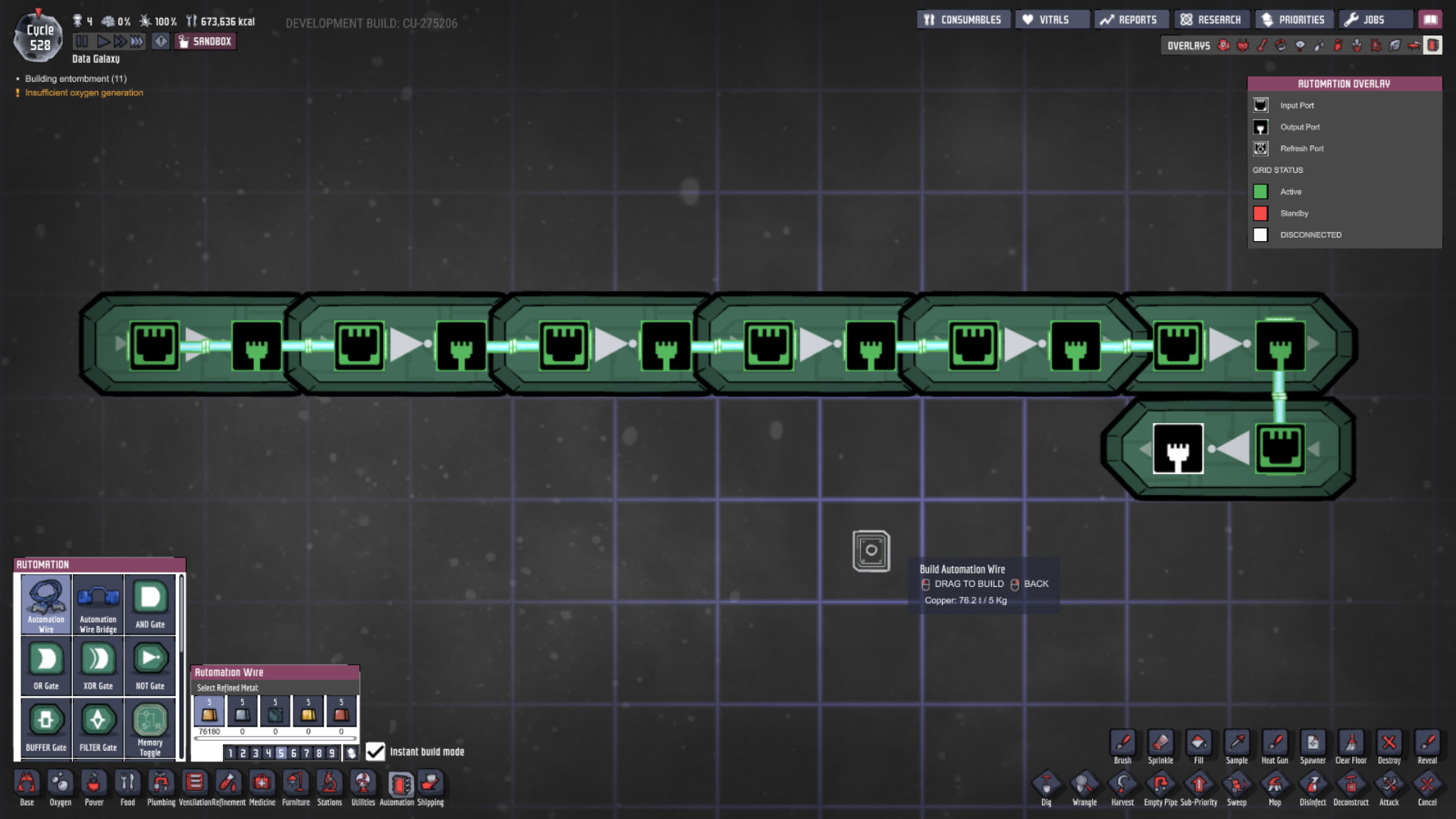 Symphony of Logic gates causes sound/game crash Oxygen Not Included