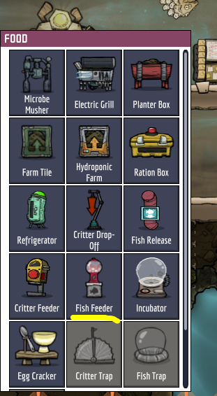 Fish Feeder Using Temp Art Icon Despite Having Finished Art
