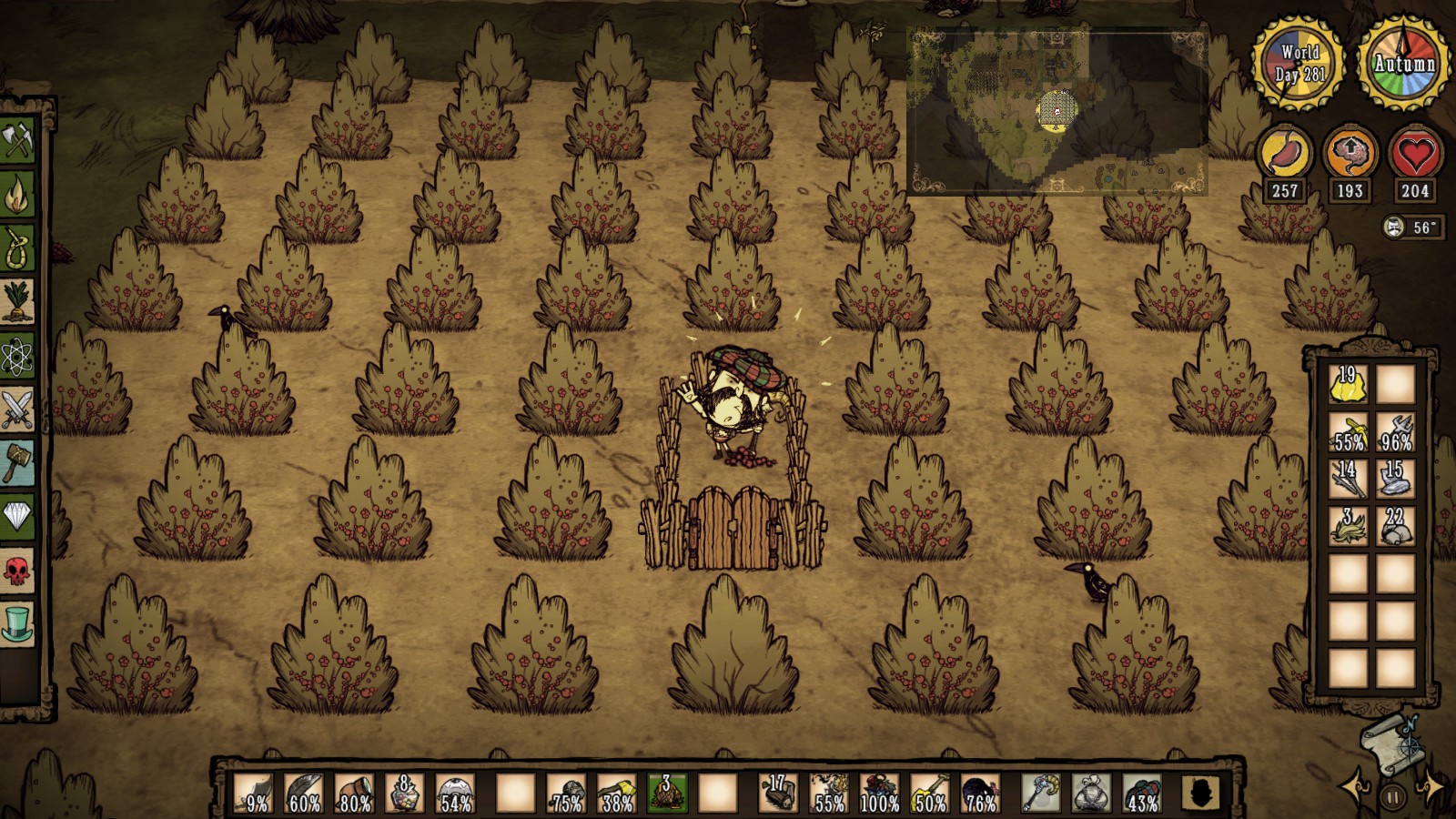 Berry bushes and some structures disappearing out of nowhere Don't