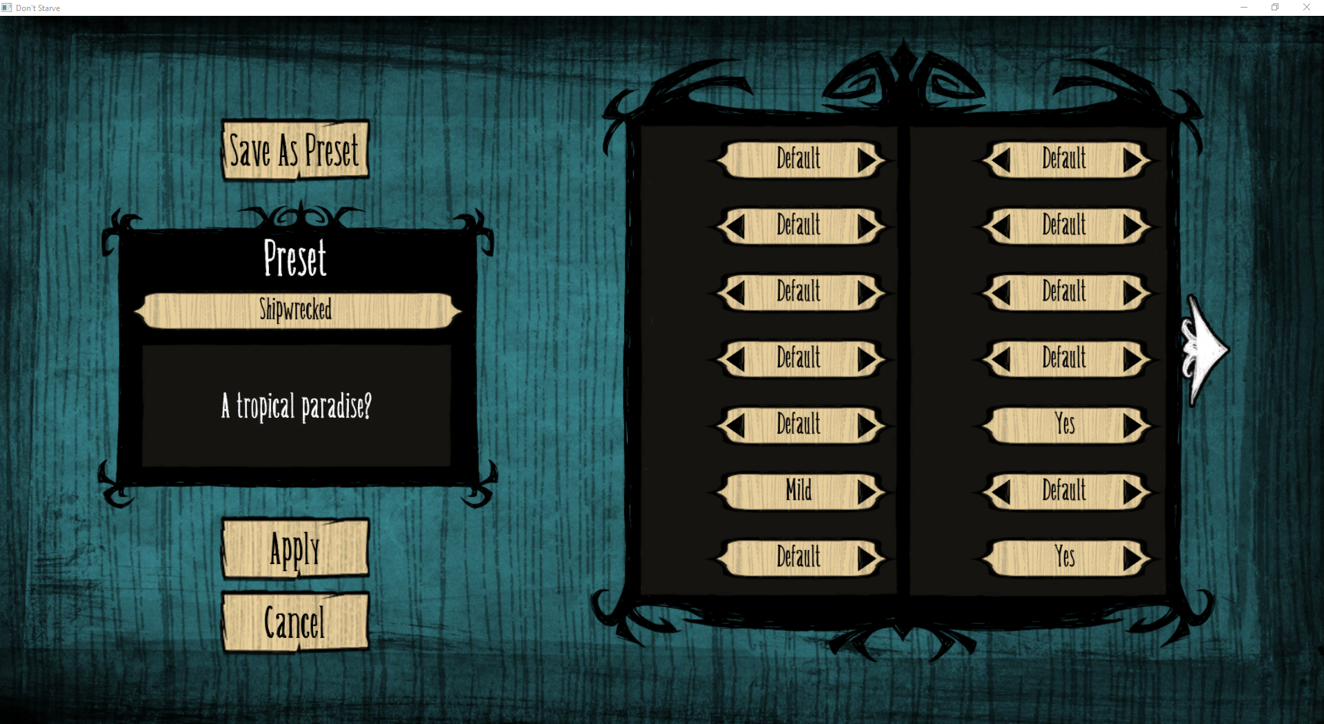 Game Ui Menu Is Still Missing Don T Starve Hamlet Klei Entertainment Forums