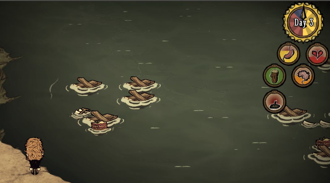 Boat meter still shows if character's ghost stays on a wrecked boat and