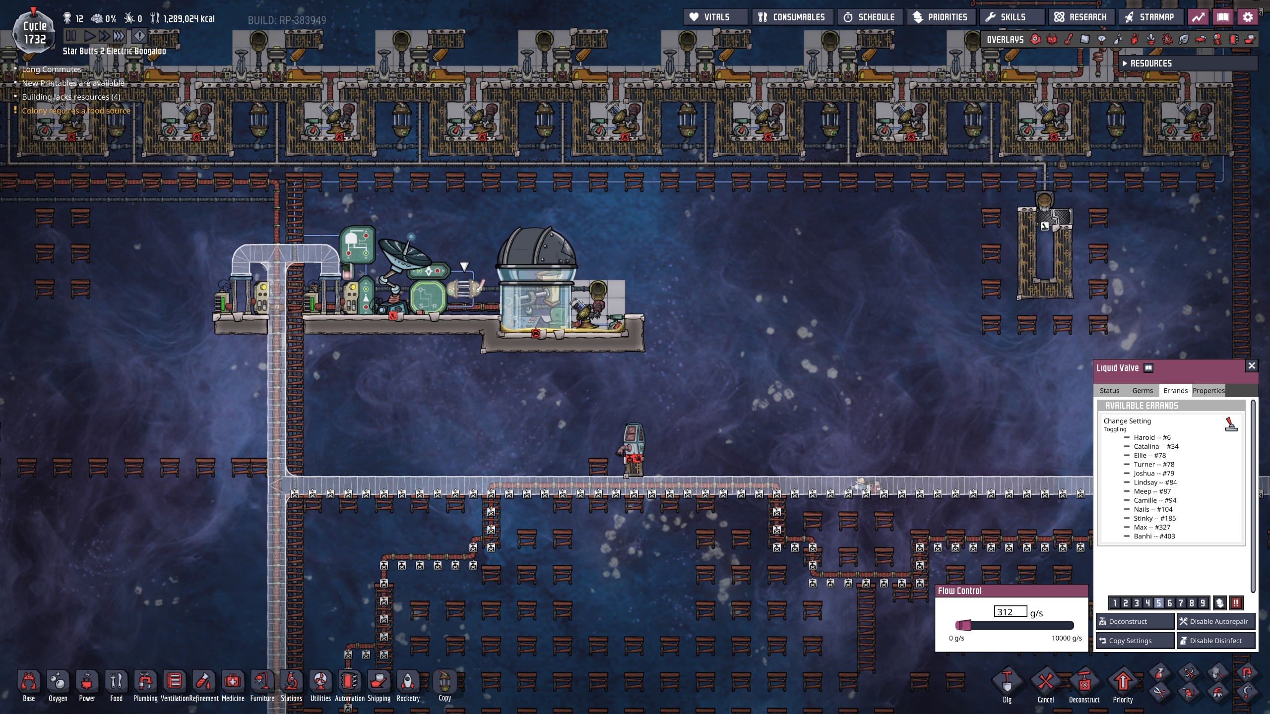 Priority Not on Liquid Valve Affecting Change Settings Errands Oxygen