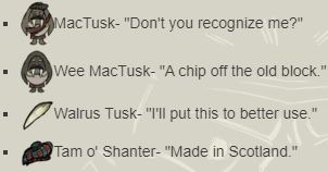 Maxwell and MacTusk - [Don't Starve Together] General Discussion - Klei