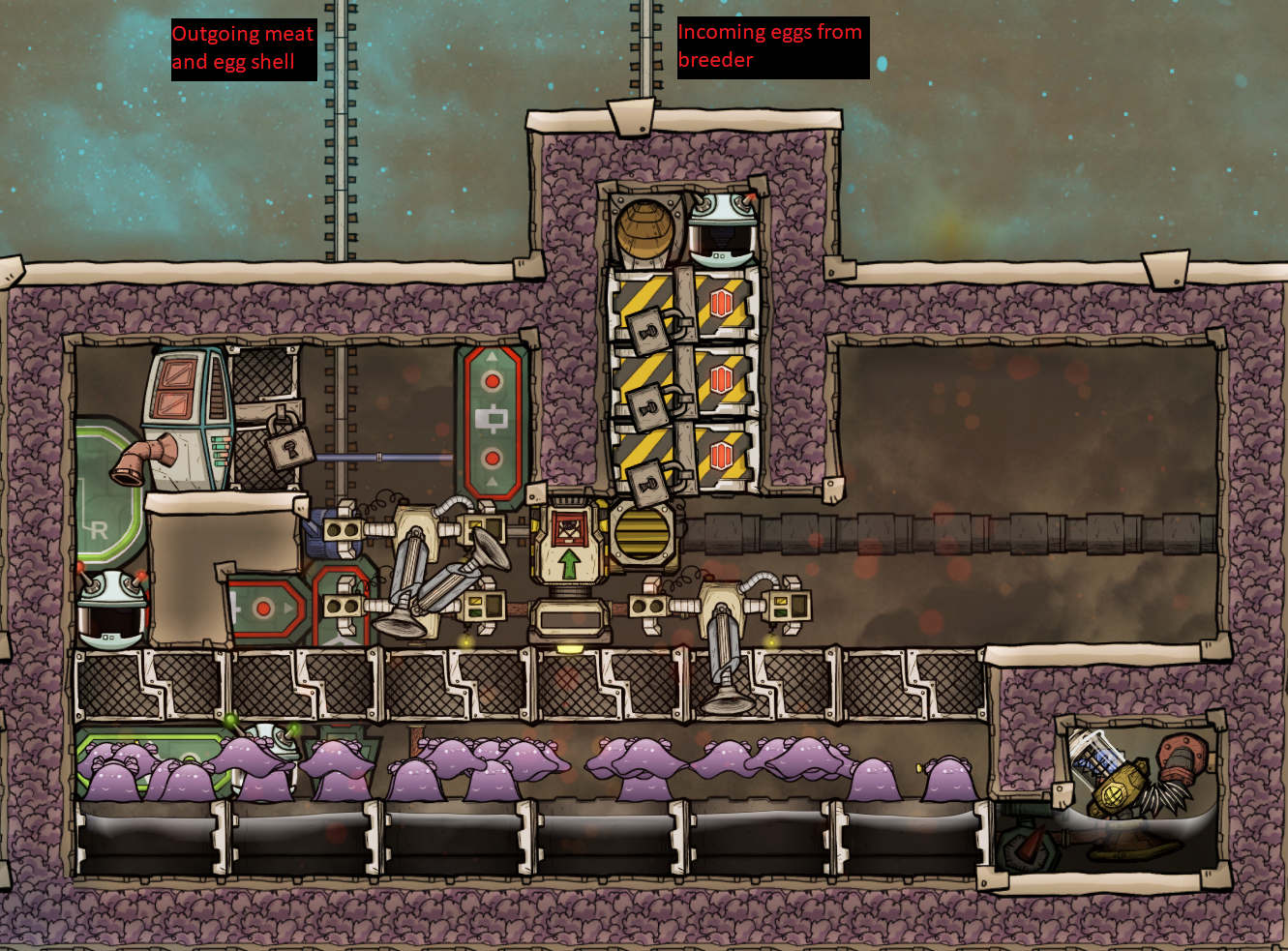 Slickster meat farm with drowner (nonbreeder) [Oxygen Not Included