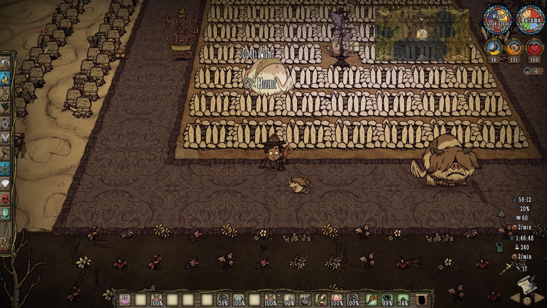 I can duplicate Woby and her inventory. - Don't Starve Together - Klei