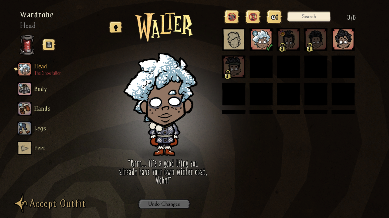 Walter eyebrows are missing - Don't Starve Together - Klei