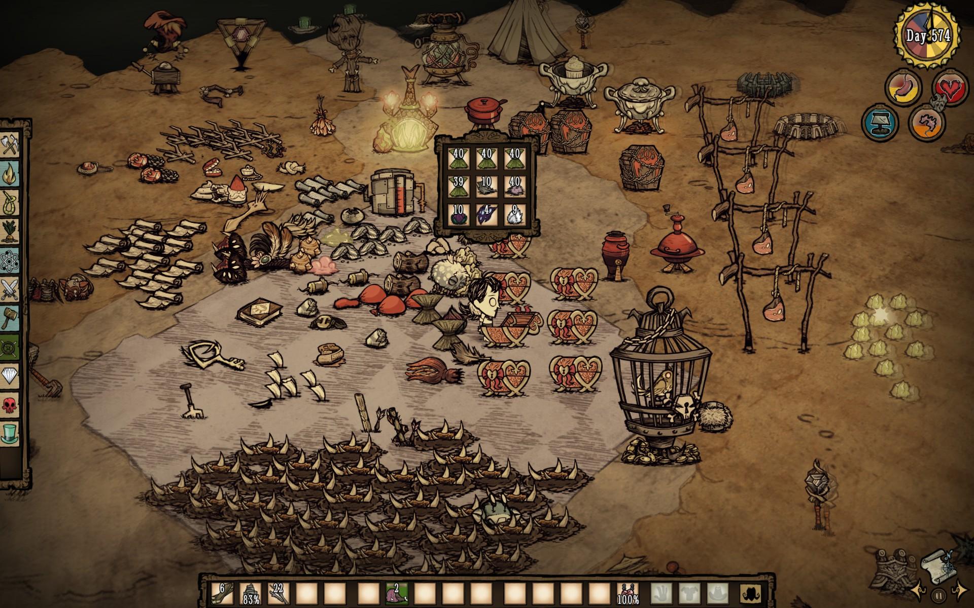 Boat healthbar lingers after reviving from a Meat Effigy Don't Starve