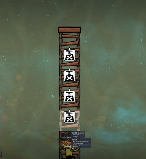 Deconstruction errand marker 1 tile lower [Oxygen Not Included