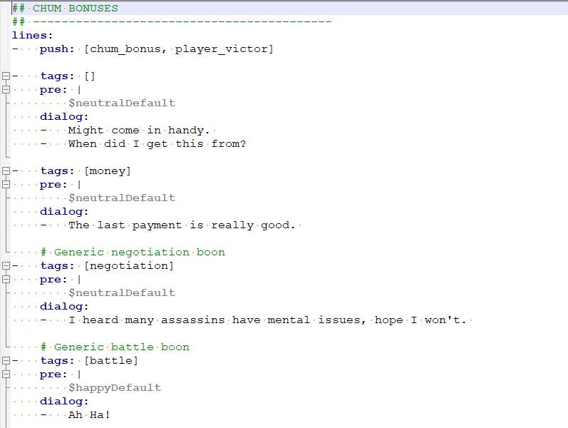 How to enable boon_quips? [Griftlands] Mods and Tools Klei