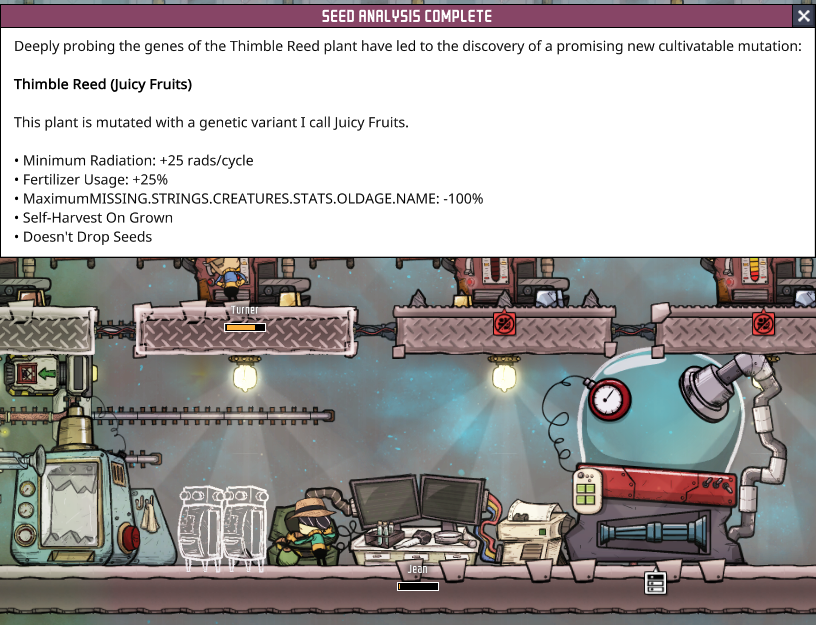 Description text link broken for Juicy Fruit variant of Thimble Reed Oxygen Not Included