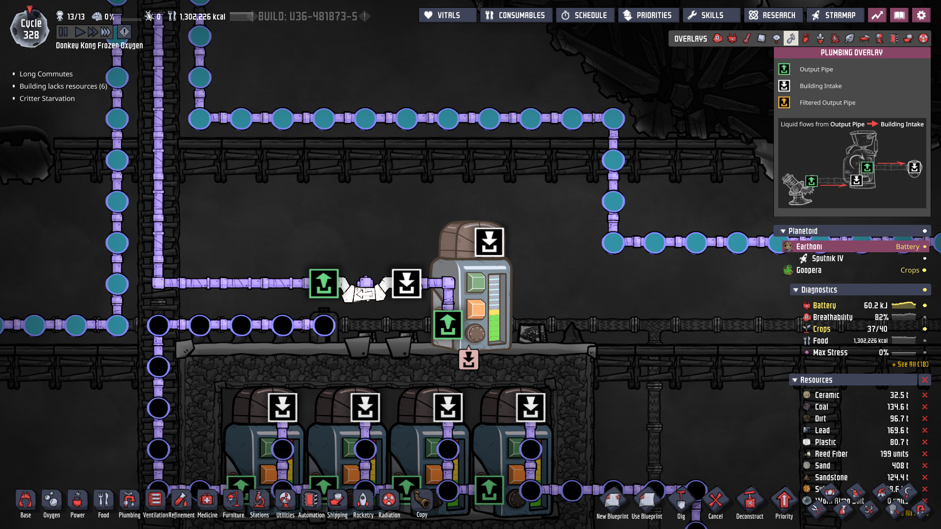 Spaced Out Liquid Reservoirs Oxygen Not Included Klei Entertainment
