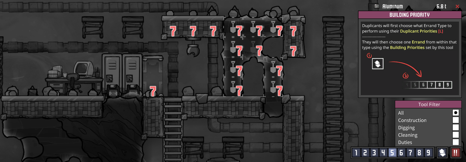 We should really be able to set Priorities on Gravitas Demolition