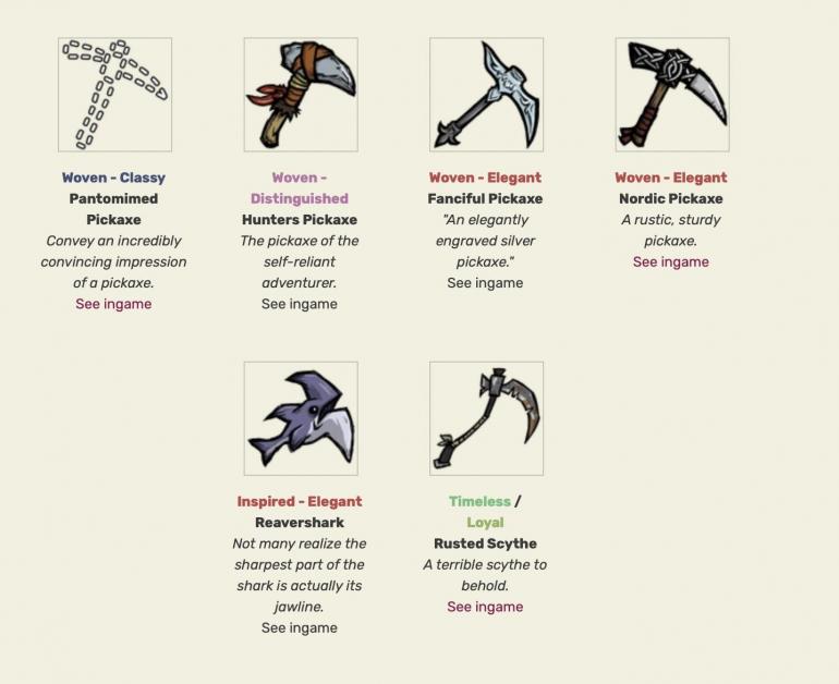 on the Rusted Scythe being a pickaxe [Don't Starve Together] General