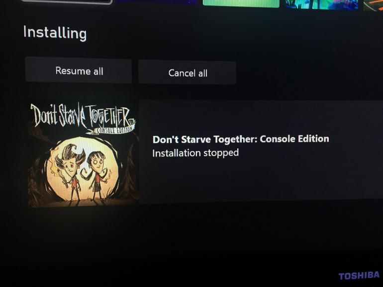 Can’t download game update on Xbox One Don't Starve Together Klei