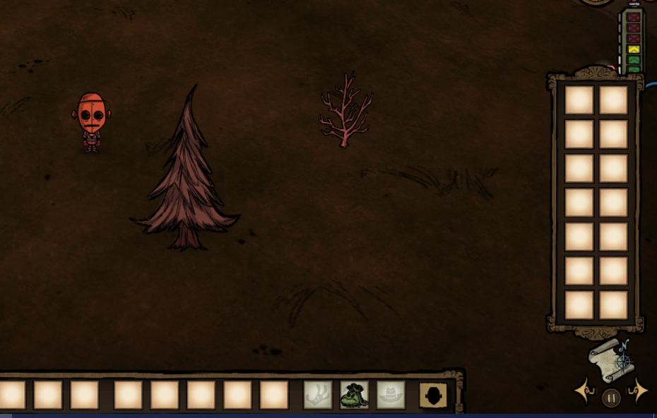 Larger backpacks overlaying power menu Don't Starve Together Beta