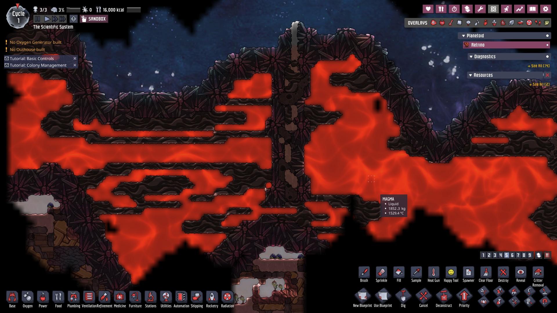 Flipped asteroid world generation possible bug - Oxygen Not