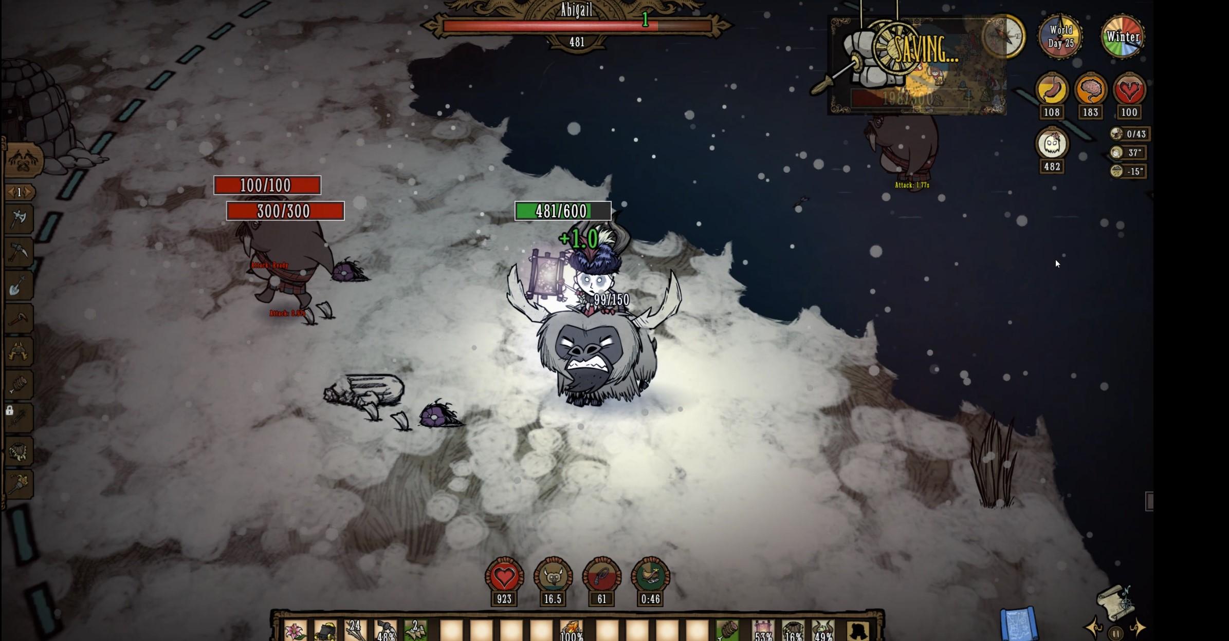 Mactusk Walking on the ocean - Don't Starve Together - Klei