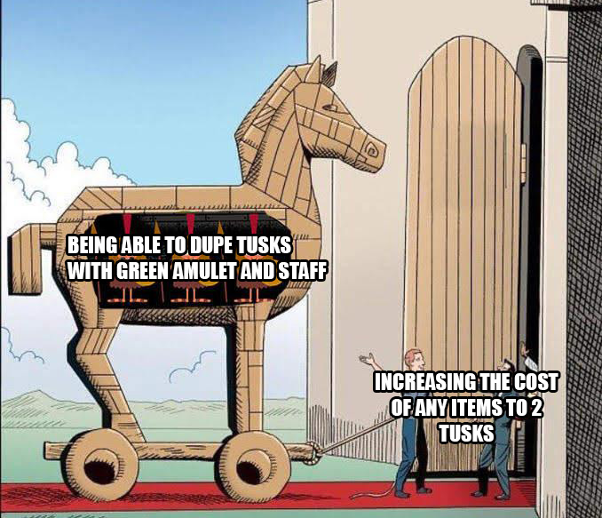 Tusk droprate - [Don't Starve Together] General Discussion - Klei