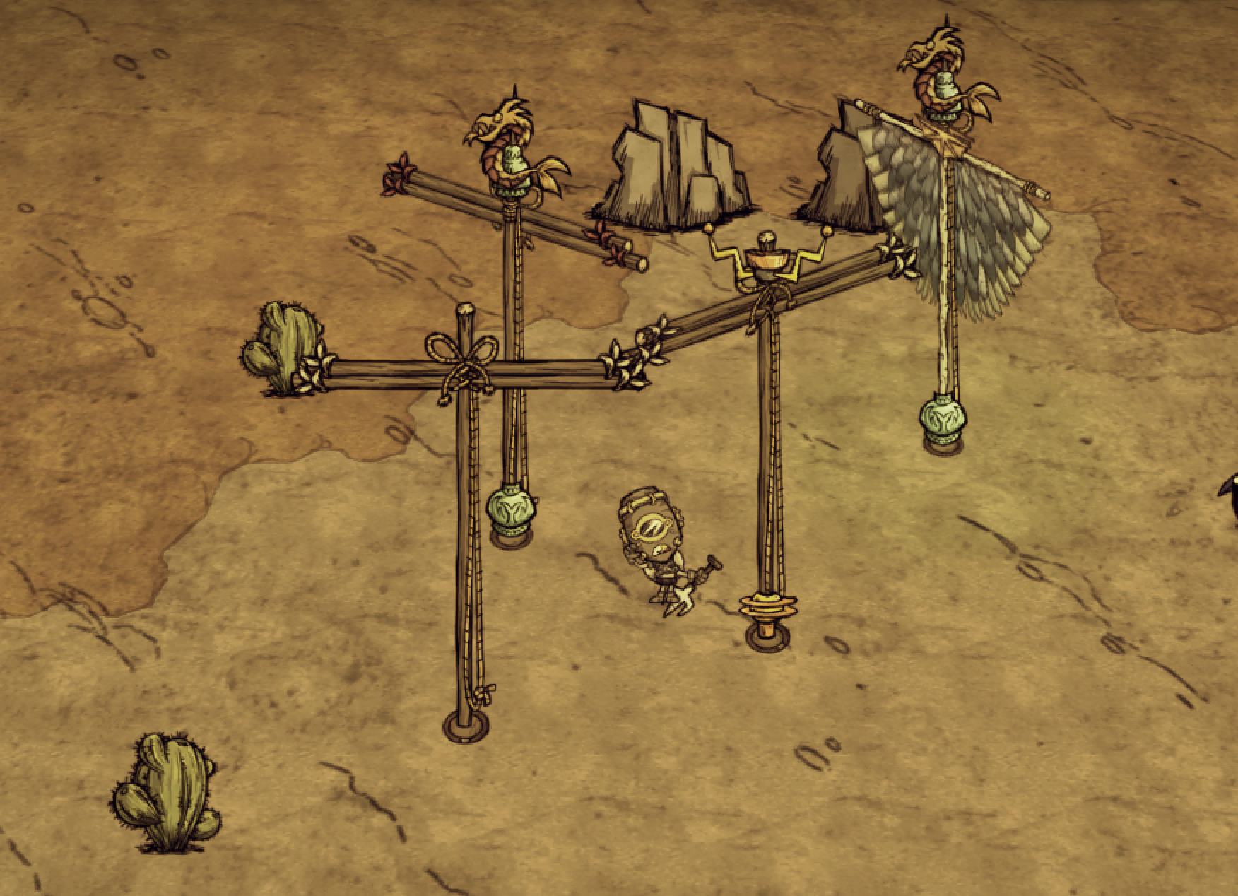 WX78 Charging at Lightning Conductor Don't Starve Together Klei