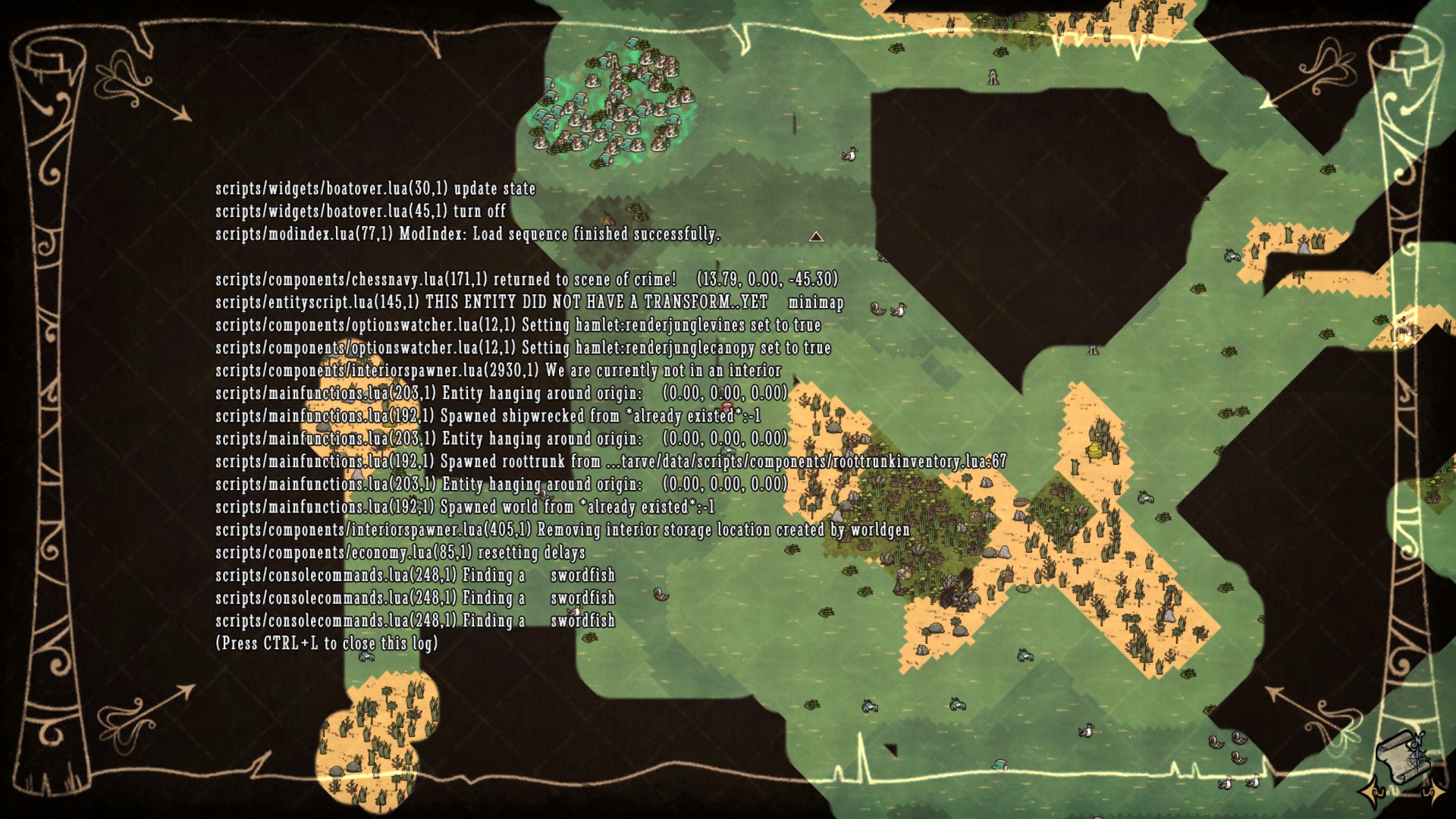 Swordfish chased a dogfish out of spawner zone for days Don't Starve