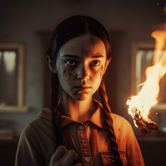 Humanoleo_womanholding_a_lighter_hair_floating_in_the_middle_of_ff7a347b-1136-4752-be04-a82eba731dce.png
