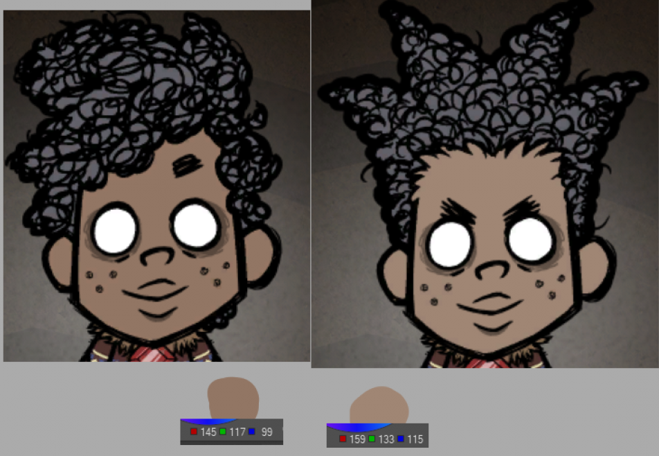 Walter's Triumphant skintone is lighter compared to other Walter skins