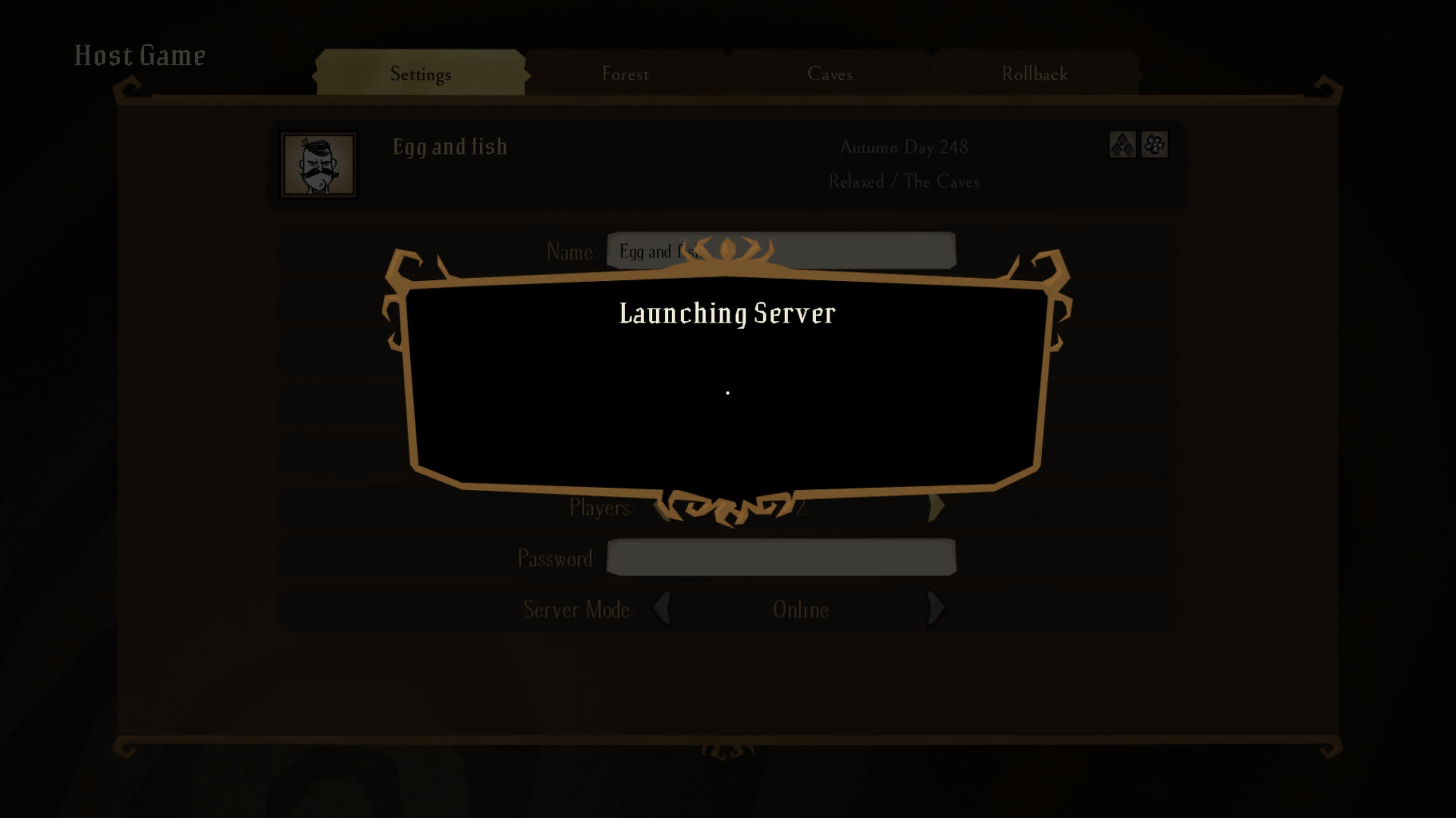Launch server. Launch server