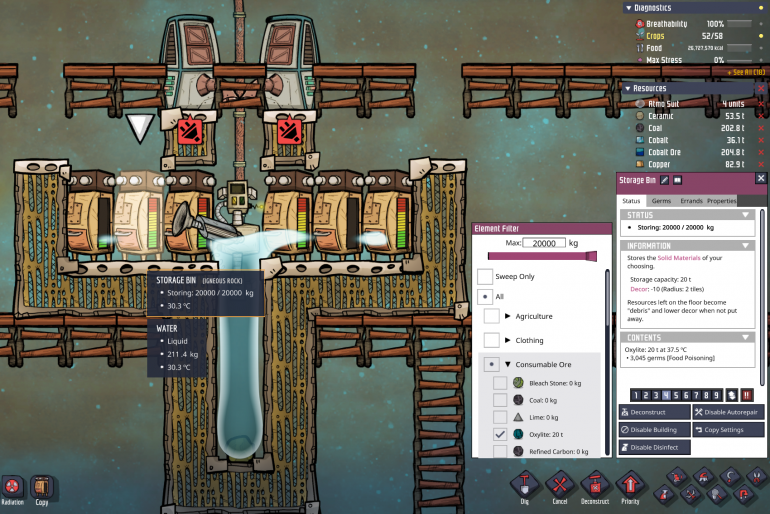 Low priority Automatic Dispensers infinite store materials errand loop