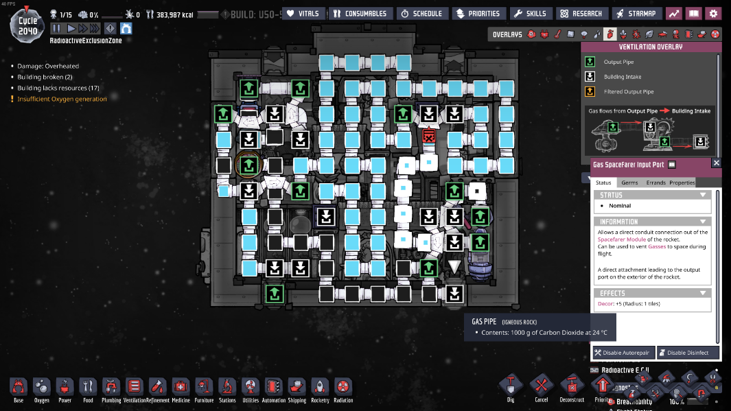 Gas Spacefarer input port randomly stops working lethal to automated