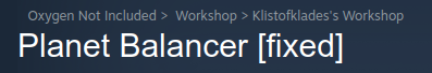Planet Balancer [Fixed]
